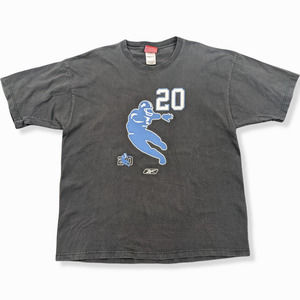 Retro Reebok Barry Sanders Detroit Lions Career Highlights Shirt Lg